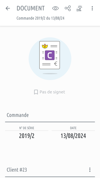 Gestion des bons de commandes client